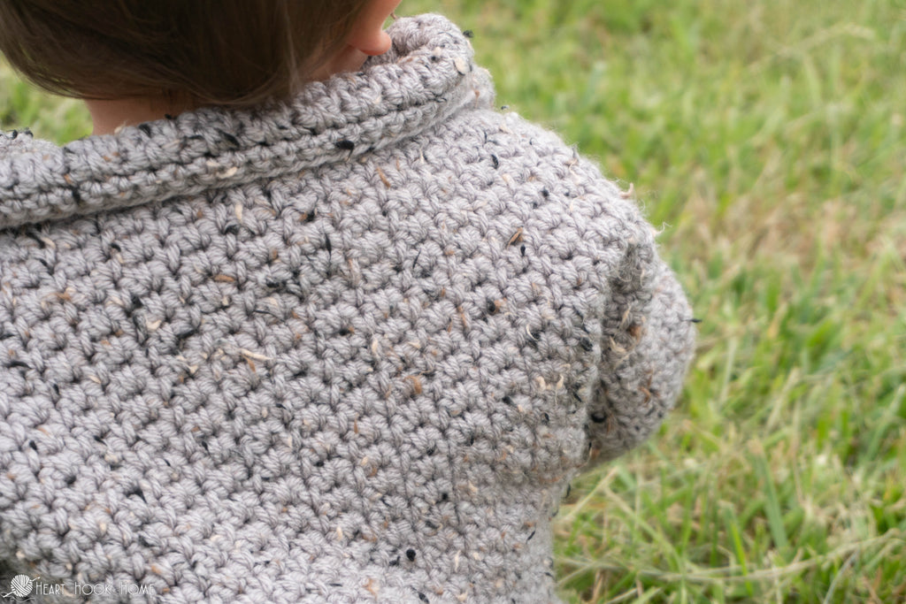 crochet kids sweater stitch detail texture