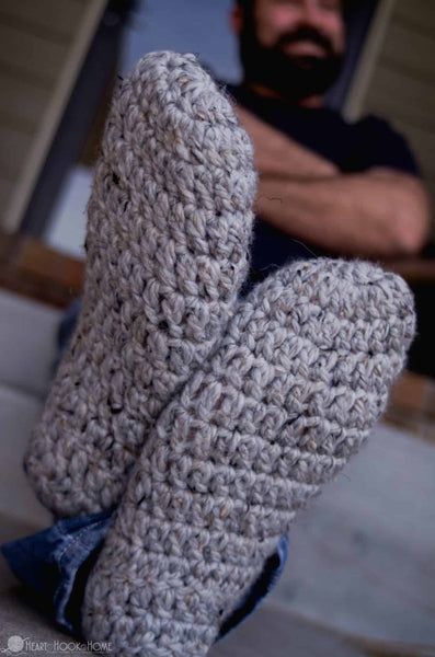 mens slippers crochet pattern cozy house slippers