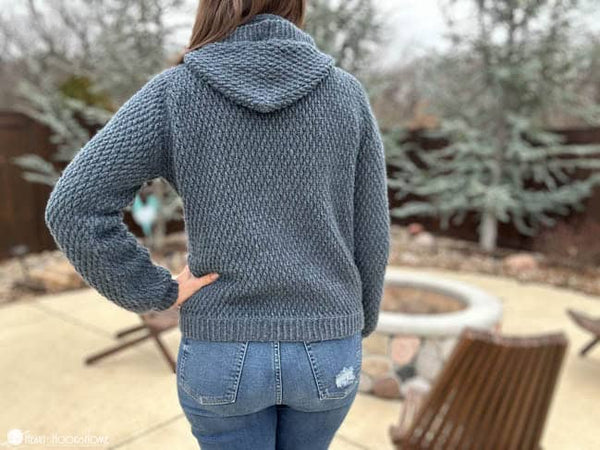 atlas hoodie crochet pattern alpine stitch pullover sweater
