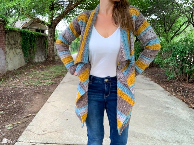 blanket cardigan crochet pattern oversized cozy cardigan worn