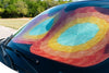 collapsible car sun shade crochet pattern installed windshield