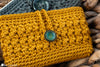 crochet wallet stitch detail durable texture