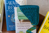 crochet corner bookmark pattern floral design on book page