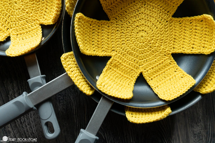 Cookware Pot Protector Patterns Crochet Pan Protectors Pattern PDF | Heart Hook Home Shop