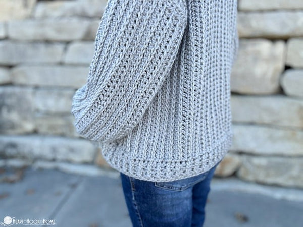 eva bulky cardigan crochet pattern oversized cozy sweater