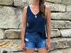 crochet tank top stitch detail lightweight texture