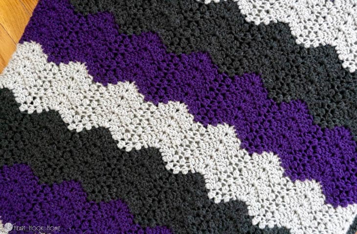 family size crochet blanket pattern large cozy throw on couch