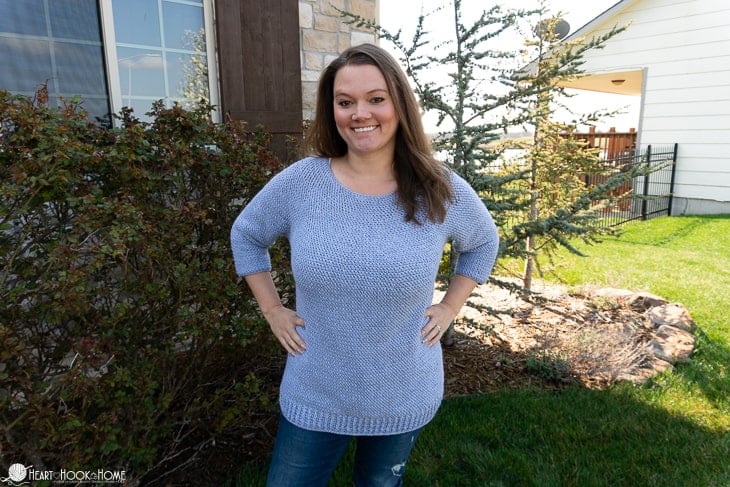 shanti sweater crochet pattern top down pullover