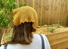 crochet kerchief stitch detail lightweight texture