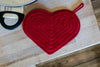 handmade crochet heart hot pad gift idea