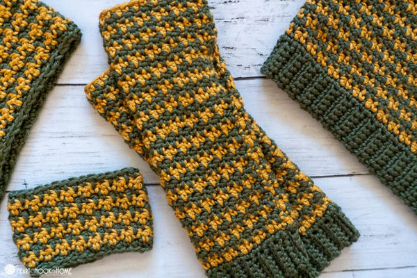 fall accessories crochet pattern bundle hats scarves set