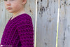 crochet kids sweater stitch detail close up