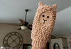 crochet llama mitt texture and detail close up