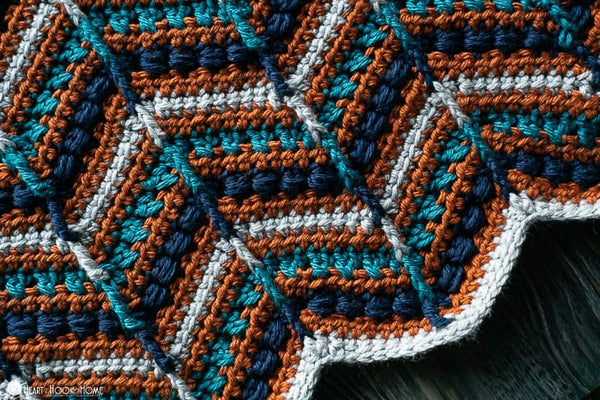 maes chevron blanket crochet pattern textured ripple throw