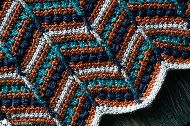 maes chevron blanket crochet pattern textured ripple throw