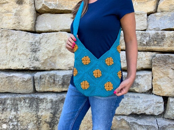 marigold sling bag crochet pattern boho crossbody bag