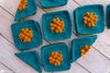 person wearing crochet sling bag crossbody