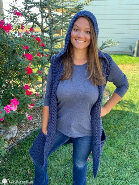marvelous moss hooded tunic crochet pattern cozy sweater