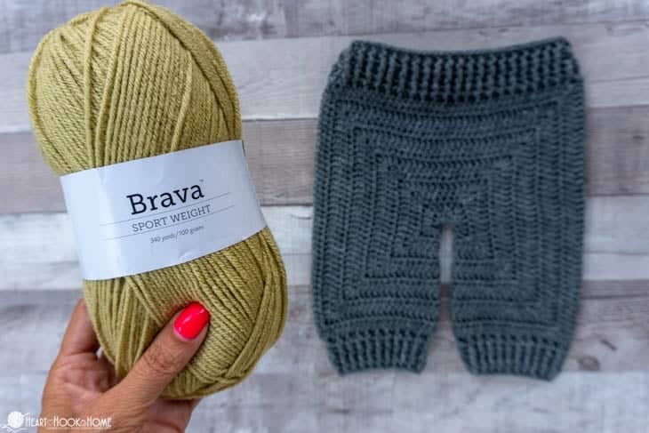 one skein baby pants crochet pattern infant pants