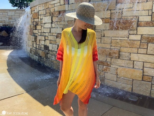 phoenix swimsuit coverup crochet pattern lightweight beach coverup