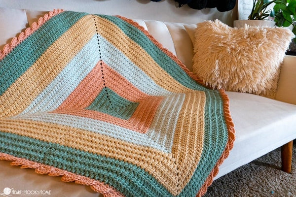 pique a boo baby blanket crochet pattern textured baby blanket