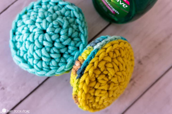 crochet pot scrubber pattern reusable kitchen scrubby