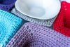 crochet bowl cozy stitch detail close up