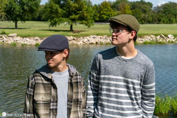 scally cap crochet pattern classic newsboy hat