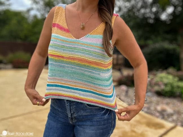 simple tunisian tank top crochet pattern lightweight summer top