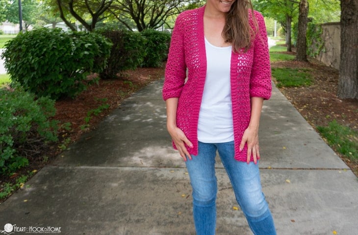 summer sultan cardi crochet pattern lightweight lace cardigan