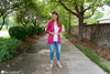 woman wearing summer sultan crochet cardigan