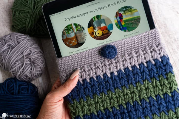 ipad tablet sleeve crochet pattern protective case