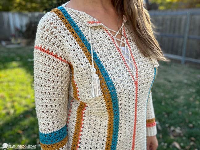 hippie chic tunic crochet pattern boho lace top