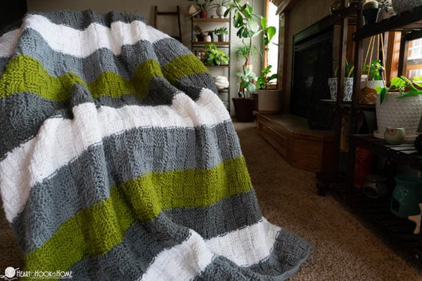 tunisian basket weave blanket crochet pattern textured afghan