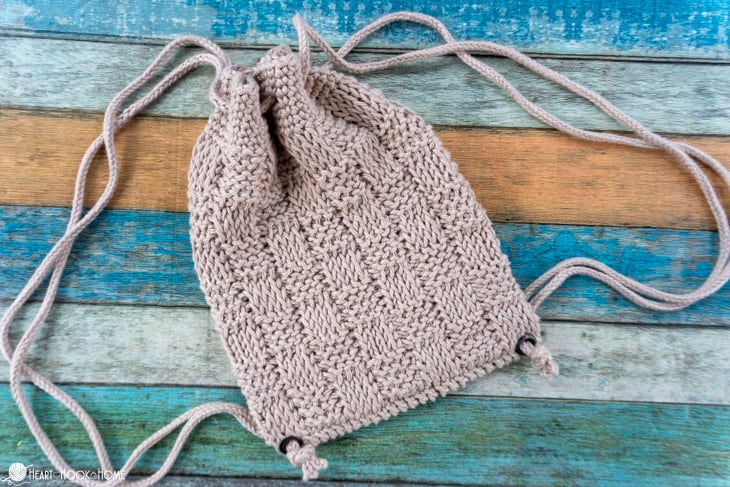 basketweave backpack crochet pattern tunisian bag