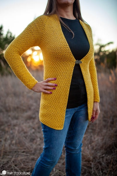 honeycomb cardi crochet pattern textured cardigan