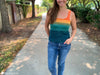 back view of tunisian crochet tank top pattern