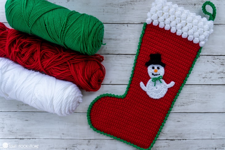 vintage christmas stocking crochet pattern classic holiday stocking