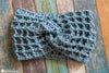 winter waffle crochet pattern set hat scarf gloves